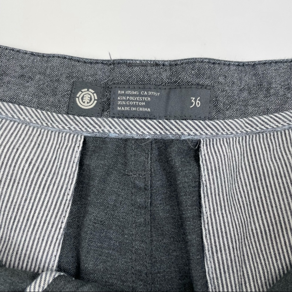 Element Flat Front Gray Shorts - Picture 2 of 6